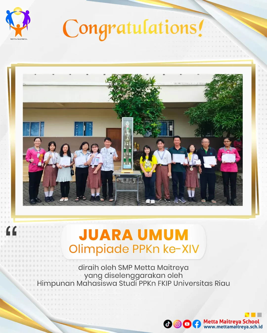 Prestasi Peserta Didik dalam Olimpiade PPKn Ke-XIV